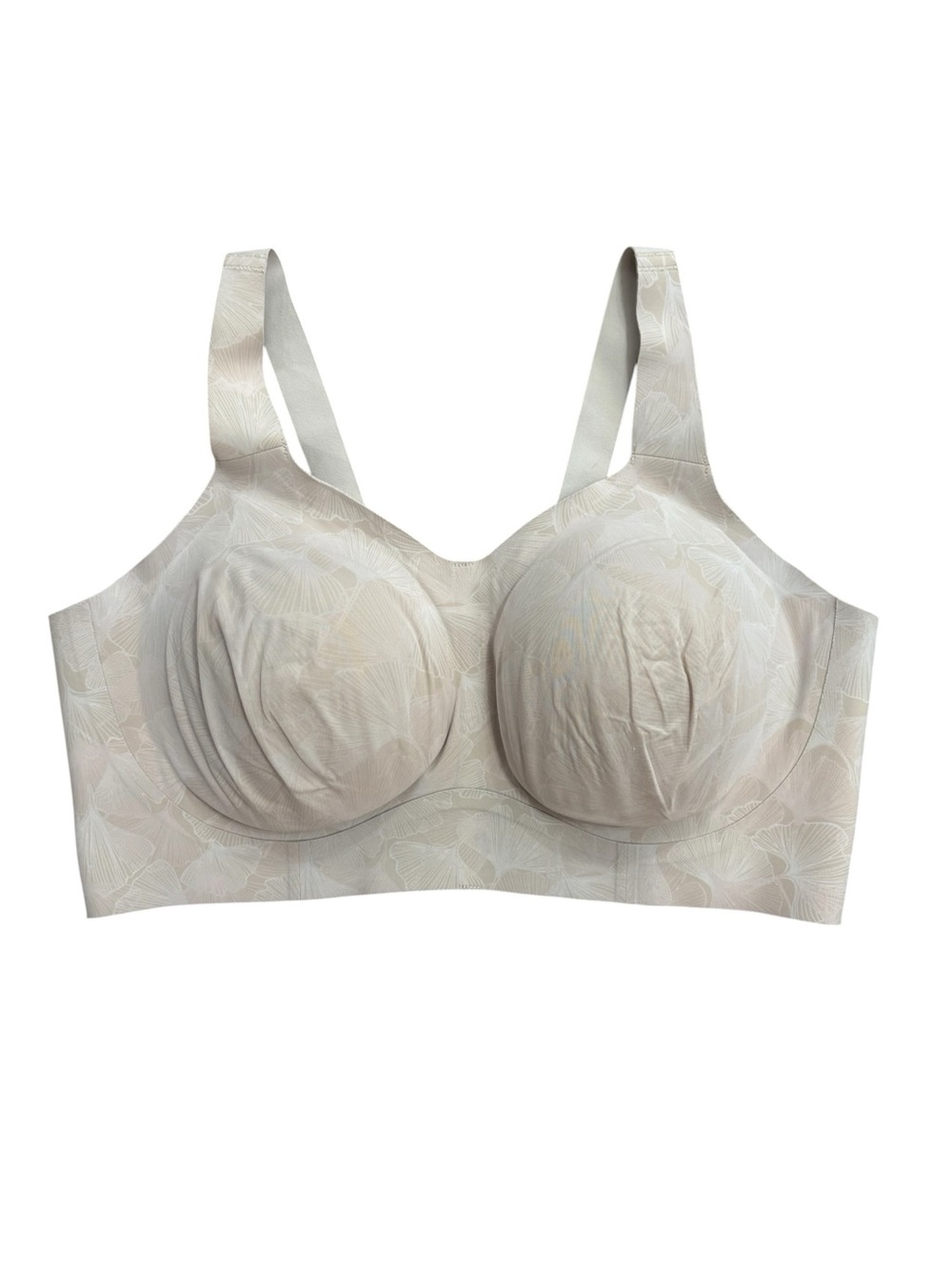 Evelyn & Bobbie The Beyond Bra Seamless Wireless Champagne Beige Floral XL
